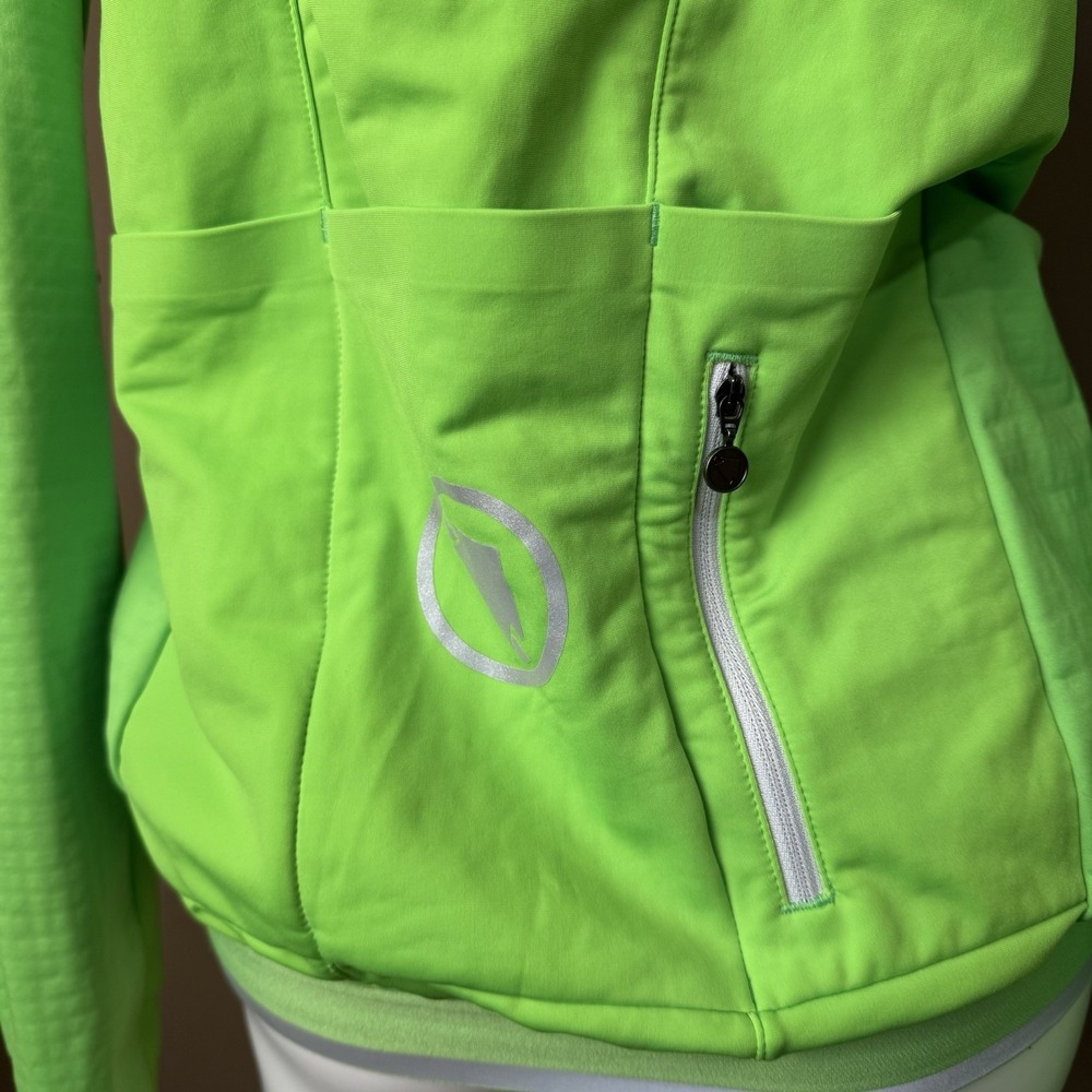 Endura Windchill Women's Small Cycling Marathon Jacket Lime Green Reflective NWT - Picture 8 of 10